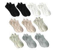 GSXLZ Corti Invisibili Calze 10 Pairs Men's Invisible Ankle Socks Solid Color Casual Mesh Male Comfortable Breathable Soft Short Sock(Color 7)