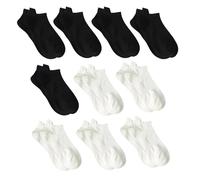 GSXLZ Corti Invisibili Calze 10 Pairs Men's Invisible Ankle Socks Solid Color Casual Mesh Male Comfortable Breathable Soft Short Sock(Color 2)