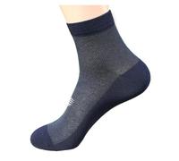 GSXLZ Corti Invisibili Calze Calzini da lavoro da uomo, casual, neri e bianchi, in rete traspirante, a tubo corto, estivi, sottili(Dark Blue,EU38-43)