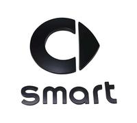 GSXOZCET Auto Stemmi Decorazioni Emblema Adesivi, per Smart 451 453 Fortwo Forfour 2009-2014,Adesivo Logo Tuning,Ricambio Logo Decorativo Adesivo Styling Decal Accessori,Black