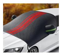 GSXOZCET Copri Parabrezza, per Peugeot Rifter 2018-2024 Copri Parabrezza per Auto Inverno,Telo Parabrezza Auto Antigelo e Protezione Solare Contro Neve,Gelo,B/Black+Red
