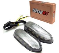 GSXR 600 750 2006-2025 Incasso Montante LED Giro Signal Luci Fumo Specchio Block