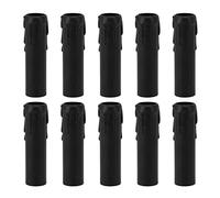 Gsycle 10 Candelabri per Lampadari, 4 Pollici, Portalampada E14 a Goccia, Vintage, Candelabri, Candelabri, Parti Di Ricambio (Nero)