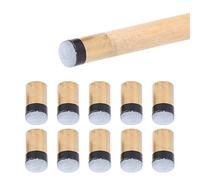 Gsycle 10 Punte per Stecche da Biliardo, Vite di Ricambio Stecche 12 mm 13 mm, Punte in Rame Artificiale in Pelle Bovina per Palle da Biliardo Nove (13MM)