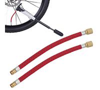 Gsycle 2 Tubi Flessibili per Pompa ad Aria per Bicicletta, Tubo di gonfiaggio per Pneumatici a Doppia valvola da 16,6 cm, Tubo di prolunga Portatile per gonfiatore di Pneumatici per