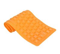 Gsycle Keyboard pieghevole in silicone 85 tasti, Suite per ufficio portatile per tastiera USB silenziosa silenziosa portatili per PC Notebook Laptop (Arancia)