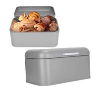 Gsycle Metallo Scatola per Il Pane, Vintage Rettangolare Contenitore per Il Pane Porta Fette Biscottate Portapane Moderno per Cucina Casa Panetteria Caffè
