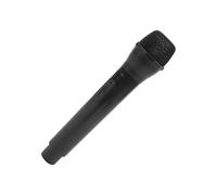 Gsycle Microfono di scena per karaoke, microfono in plastica finto realistico performance sul palco per canto, danza, discorsi, fotografia, 9,3 pollici (Nera)