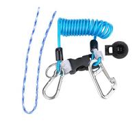 Gsycle Nangole di immersioni, cordino di bobina di primavera anti -perduta Strumento di emergenza per la sicurezza per la sicurezza della barriera corallina con rilascio rapido (Blu)
