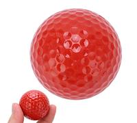 Gsycle Palla galleggiante da golf a 2 strati, pratica dell'acqua inaffondabile per la portata dell'acqua 332 Dimple Design in galleria del Palla galleggiante per allenamento di golf sport (Rossa)