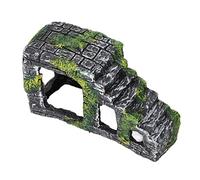 Gsycle Piattaforma di crogiolo di tartaruga, piattaforma di arrampicata a triangolo resina artificiale Dock di tartaruga per riposare Ornamento dell'habitat di roccia per lucertole