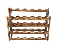 Gsycle Rack Del Vino Di Legno, Pine Wood Wine Bottle Storage Shelf Countertop Wine Stand Display Organizer Decor Per Countertop Home (4 Layer 20 Bottles)