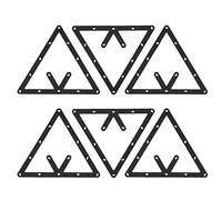 Gsycle Set da 6 Pezzi di Supporti oscillanti per Biliardo, Triangolo Nero per Il Posizionamento delle bilie, Accessorio per Stecche da Biliardo per Partite a 8, 9 e 10 Palle