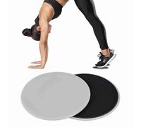 Gsycle Slider per Esercizi Core 2PCS, Slider per Esercizi con Disco Scorrevole da 7 Pollici per Yoga, Push up e Sport (Grigio)