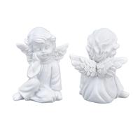 Gsycle Statua Angelo, Statuetta Decorativa A Forma Di Angelo Cherubini Figure Di Angeli Cherubini Piccoli Aangel Sculpture Ornamento Da Giardino Figure Per Arredamento Per Interni Bianchi (#2)