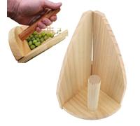 Gsycle Strumento per la Raccolta di Bacche in Legno, Bocca Larga per la Raccolta efficiente dell'uva Spina, Paletta per la Raccolta di Bacche, rastrello da Giardino Portatile per