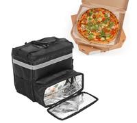 Gsycle Zaino per la consegna di cibo, 1680d in tessuto Oxford espandibile per pizza caldo zaino isolato alimentari per la spiaggia da campeggio in bici da consegna