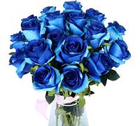GSZCCZS 10 Pezzi Rose Artificiali con steli Vero Touch Vero Finto Velvet Silk Rose Fiori di Maestri Accordi Floreali Decorazioni per la casa