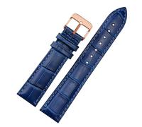 GSZCCZS 12 14 16 18 19 20 21 22 23mm Blue Color Cinta di guardia in pelle genuina uomini e donne Watchband per Citizen Rossini Watch Band