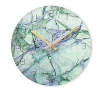 GSZCCZS 12 Pollici in Marmo Nordico Colore Digitale Orologio da Parete in Vetro temperato Orologio Artistico Orologio da Soggiorno murale (a)