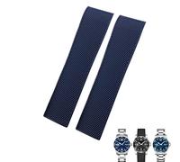GSZCCZS 19mm 20mm 21 mm di orologio in gomma, per cinghia di orologio impermeabile in silicone blu grigio nero grigio nero l3