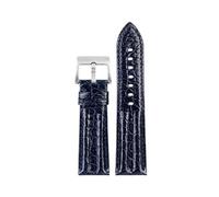 GSZCCZS 23 mm Crocodile Watch Strap Watchband per 5000 5015 Fathoms Guarda la fibbia pieghevole blu morbida blu