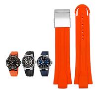 GSZCCZS 24 mm*da 12 mm per orologio in gomma a tracolla in gomma impermeabile per chiusura pieghevole in acciaio inossidabile in acciaio inossidabile in acciaio inossidabile.