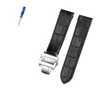 GSZCCZS Accessori con cinturino in pelle premium per Santos 100 uomini e donne cinghia in pelle 20mm 23mm (colore: marrone no fibbia, dimensione: 23mm)