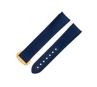 GSZCCZS Banda di guardia in tessuto in nylon blu da 20 mm adatto per cinturino omega per AT150 Seamaster 300 Pianeta Ocean De Ville Speedmaster End Watch Band
