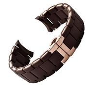 GSZCCZS Banda di orologi in acciaio in gomma in gomma nera bianca per Armani AR5905 | 5906 | 5920 | 5919 | 5859 Donne 20mm Man 23mm Cinturino da polso Bracciale