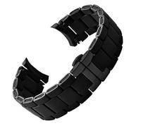 GSZCCZS Banda di orologi in acciaio in gomma in gomma nera bianca per Armani AR5905 | 5906 | 5920 | 5919 | 5859 Donne 20mm Man 23mm Cinturino da polso Bracciale
