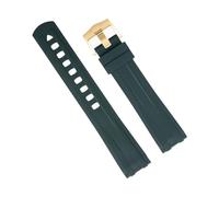 GSZCCZS Banda di orologi in gomma fluoro di qualità curva da 20 mm per cinturino Omega Nuovo Seamaster Seamaster 300 Braccialetti di orologi immersioni