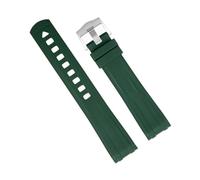 GSZCCZS Banda di orologi in gomma fluoro di qualità curva da 20 mm per cinturino Omega Nuovo Seamaster Seamaster 300 Braccialetti di orologi immersioni