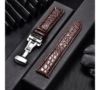 GSZCCZS Bracciale a cinghia da polso morbido universale comodo cinghia di orologio in pelle vera vera 16/18/22 mm Cantina di orologi + strumento (d, 22 mm)