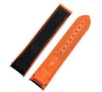 GSZCCZS Canda di guardia in gomma in nylon per uomo Omega Disployant Clap Clasp Watch Accessori Silicone Watch Bracciale Catena