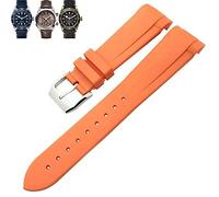 GSZCCZS Canda di guardia in gomma naturale 20mm 22mm Speciale per Tudor Pelagos 1958 39mm 41mm Pin pelagos/cinturino in silicone con fibbia pieghevole