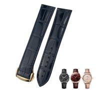 GSZCCZS Canda di guardia in pelle 18mm 19mm 20mm 21mm 22mm , per la fascia di orologio marrone blu nera blu nera
