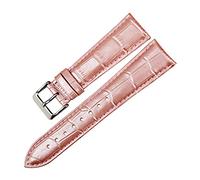 GSZCCZS Cande di guardia della moda Cinta d'oro vera in pelle 12mm-22mm per Women Watch Band per Bracciale (White-Dinosaur Doodle4,19mm)