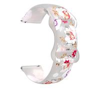 GSZCCZS Cinghia di orologio da 20 mm per vivoactive 3 Venu Sq Vivomove HR Silicone Printing Band Forerunner 645m 245m 55 Bracciale a banda di guardia