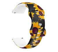 GSZCCZS Cinghia di orologio da 20 mm per vivoactive 3 Venu Sq Vivomove HR Silicone Printing Band Forerunner 645m 245m 55 Bracciale a banda di guardia