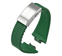 GSZCCZS Cinghia in gomma fluoro , per la serie PRX tissot Super Player 35mm 40mm Women Men FKM FKM Rilascio rapido Cancella pieghevole Watch Band 11mm 12mm