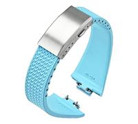 GSZCCZS Cinghia in gomma fluoro ， per la serie PRX tissot Super Player 35mm 40mm Women Men FKM FKM Rilascio rapido Cancella pieghevole Watch Band 11mm 12mm