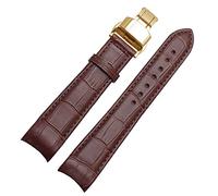 GSZCCZS Cinturini da guardia di fine curvo per BL9002-37 05A BT0001-12E 01A Brand Watch Genuina in pelle con fibbia per farfalla 20 21 22mm
