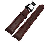 GSZCCZS Cinturini da guardia di fine curvo per BL9002-37 05A BT0001-12E 01A Brand Watch Genuina in pelle con fibbia per farfalla 20 21 22mm