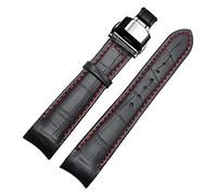 GSZCCZS Cinturini per orologi per fine curvo per BL9002-37 05A BT0001-12E 01A Brand Watch Genuina in pelle con fibbia per farfalla 20 21 22mm (Colore: BlackXsilver Class, dimensione: 21mm)
