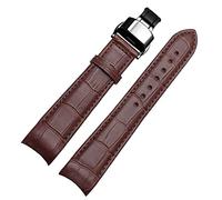 GSZCCZS Cinturini per orologi per fine curvo per BL9002-37 05A BT0001-12E 01A Brand Watch Genuina in pelle con fibbia per farfalla 20 21 22mm (Colore: BlackXsilver Class, dimensione: 21mm)