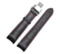 GSZCCZS Cinturini per orologi per fine curvo per BL9002-37 05A BT0001-12E 01A Brand Watch Genuina in pelle con fibbia per farfalla 20 21 22mm (Colore: BlackXsilver Class, dimensione: 21mm)