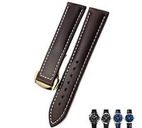 GSZCCZS Cinturino da orologio in pelle da 18 mm da 20 mm da 20 mm per omega Seamaster 300 Speedmaster Watch Bands
