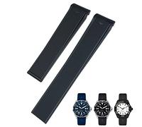 GSZCCZS Cinturino in gomma di silicone per orologio da 20 mm e 22 mm, adatto per CARRERA AQUARACER 300 WAY201A WAY211C nero blu marrone accessori per orologi, 22mm