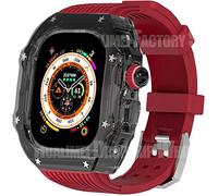 GSZCCZS Copertura trasparente Silicone Sport Watch Band Mod Kit ， per Ultra 8 7 6 5 4 SE 45mm 49mm Serie Sostituisci la cinturino